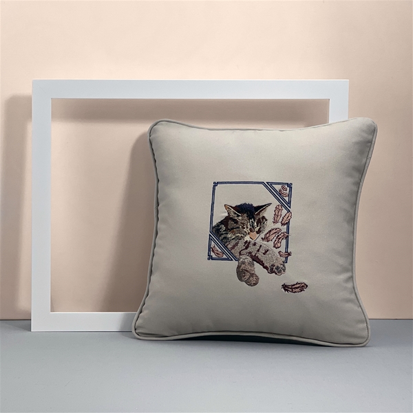 Pet Portrait Throw Pillow